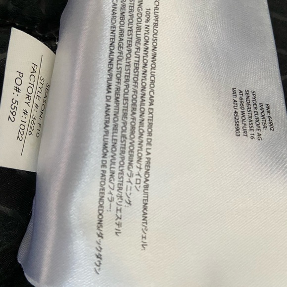 Spyder Winter Jacket - Picture 2 of 9